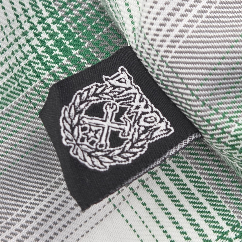 Dixxon Slopes Green Flannel Button Long Sleeve Limited Shirt Mens Large NWT - Picture 9 of 14